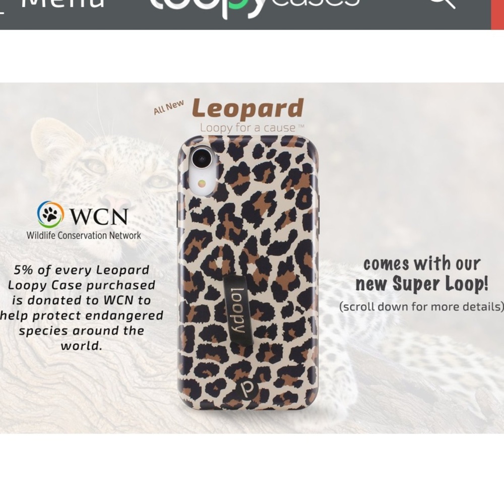 iPhone XR leopard loopy case